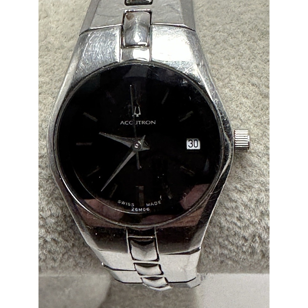 Accutron 26M06 Lucerne A3 Ladies Watch‎ New Battery 23MM 6.75" Swiss Made K16